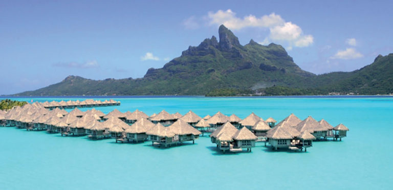 Couple retreat at the St. Regis Bora Bora