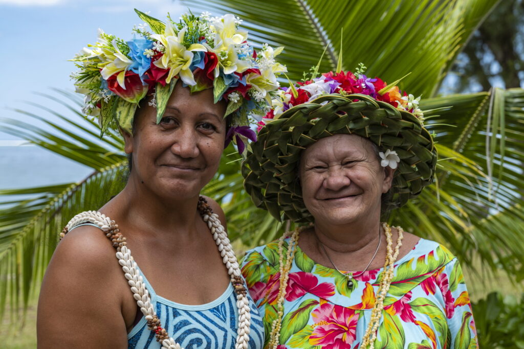 Tahitian local ladies of The Islands of Tahiti